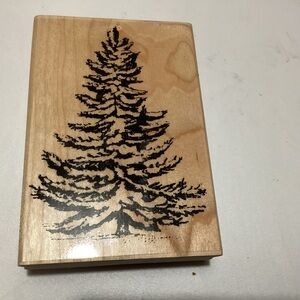 Stampablities wooden Christmas tree stamp 2006